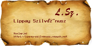Lippay Szilvánusz névjegykártya